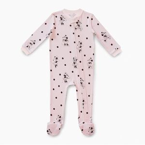 Pottery Barn Kids Minnie Mouse Baby Girls Footie Pajamas